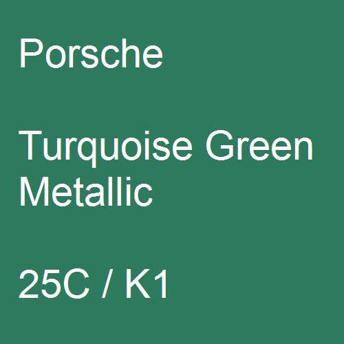 Porsche, Turquoise Green Metallic, 25C / K1.
